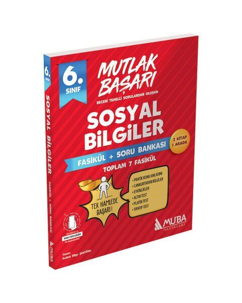 Muba Yayınları Mutlak Başarı 6.Sınıf Sosyal Bilgiler Fasikül + Soru Bankası