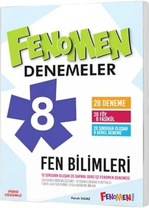 FENOMEN YAYINLARI 8. SINIF FEN BİLİMLERİ DENEMELER (28 DENEME)