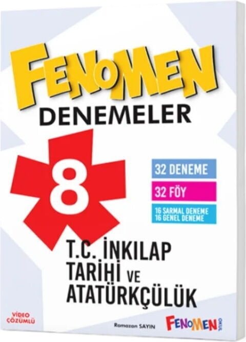 FENOMEN YAYINLARI 8.SINIF İNKILAP TARİHİ VE ATATÜRKÇÜLÜK DENEMELER (32 DENEME)