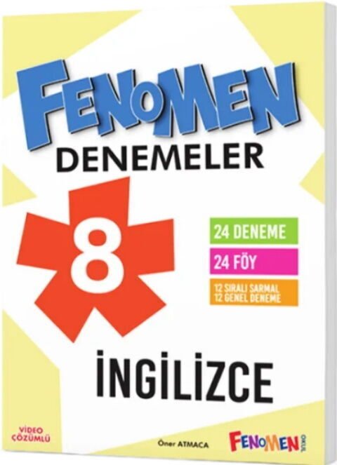 FENOMEN YAYINLARI 8. SINIF İNGİLİZCE DENEMELER (24 DENEME)