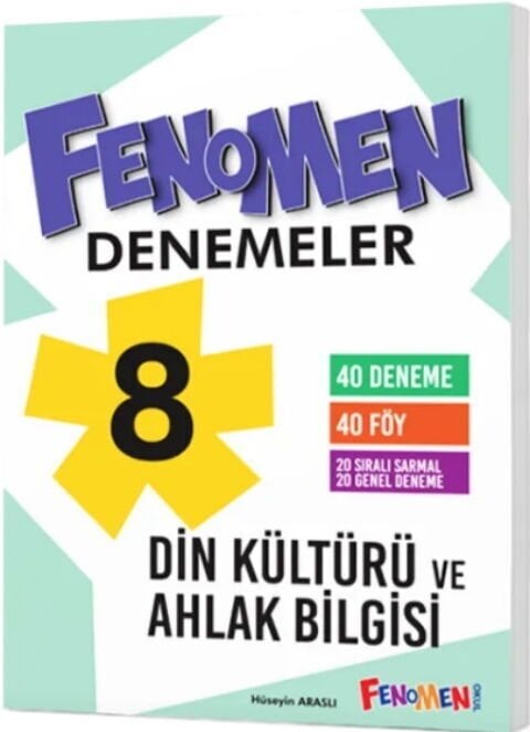 FENOMEN YAYINLARI 8. SINIF DİN KÜLTÜRÜ VE AHLAK BİLGİSİ DENEMELER (40 DENEME)