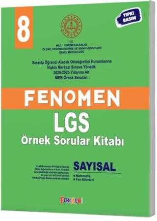 FENOMEN YAYINLARI LGS ÖRNEK SORULAR KİTABI - SAYISAL (2020-2025)