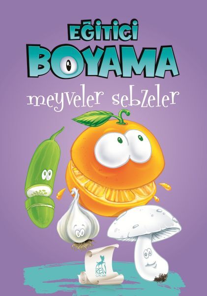 Eğitici Öğretici Boyama Meyveler Sebzeler