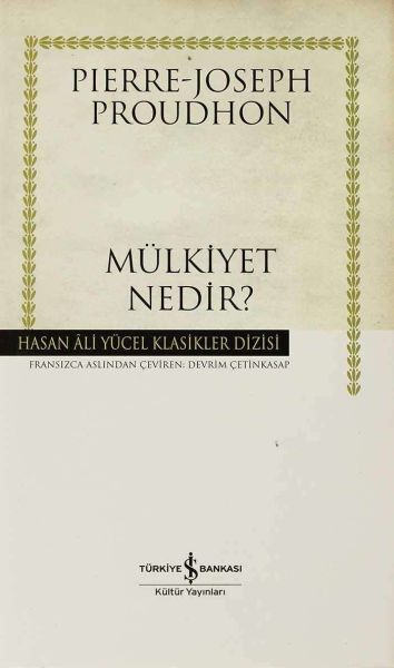 MÜLKİYET NEDİR(CİLTLİ)