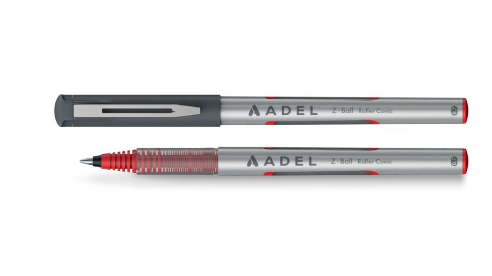 ADEL Z BALL ROLLER KONİK KIRMIZI PİLOT/TÜKENMEZ KALEM