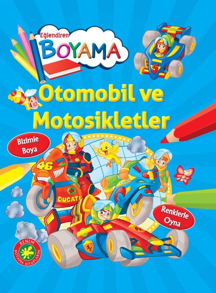 Eğlendiren Boyama Otomobil ve Motosikletler