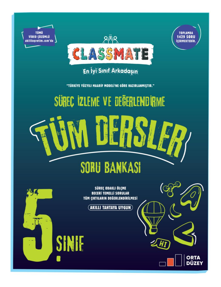 Okyanus Yayınları 5. Sınıf Classmate Tüm Dersler Soru Bankası