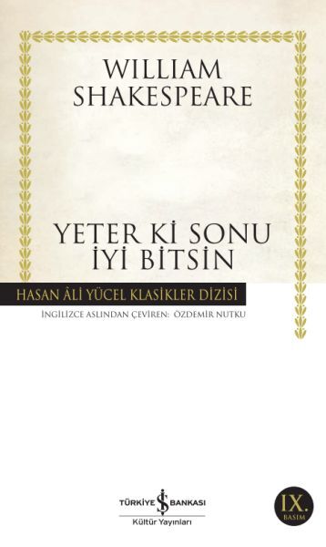 YETER Kİ SONU İYİ BİTSİN (K.KAPAK)