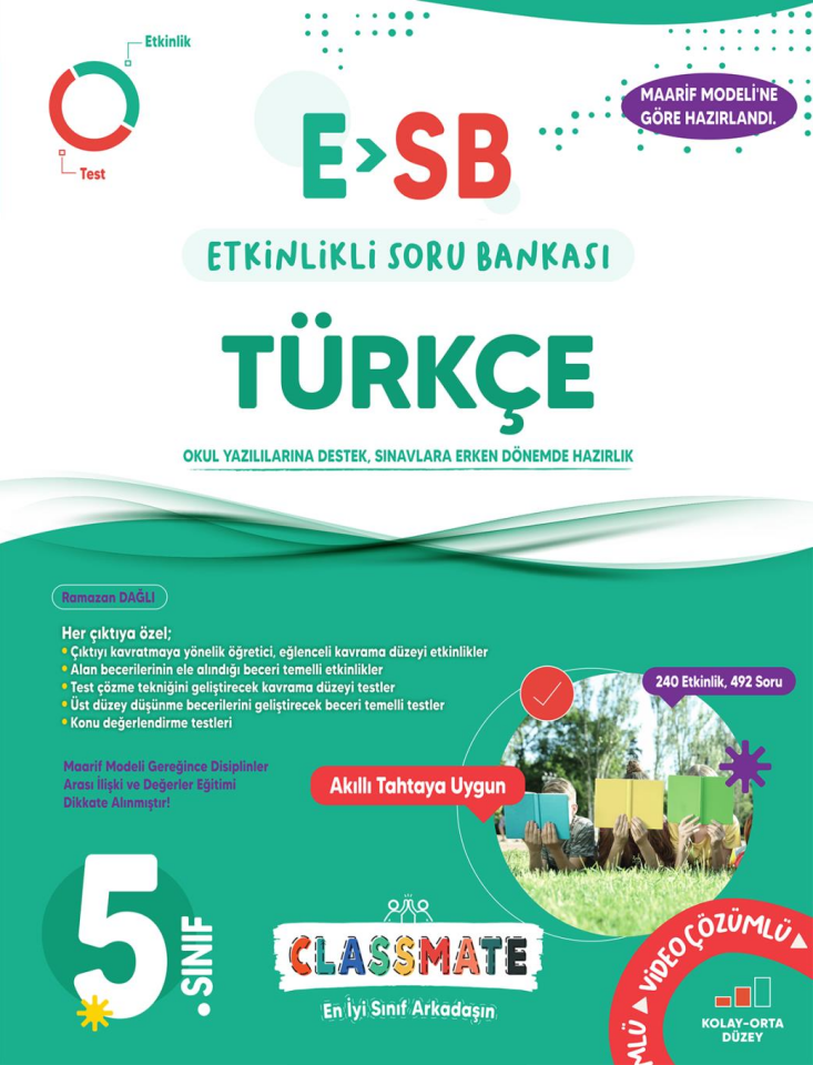 OKYANUS YAYINLARI 5. SINIF CLASSMATE TÜRKÇE ETKİNLİKLİ SORU BANKASI