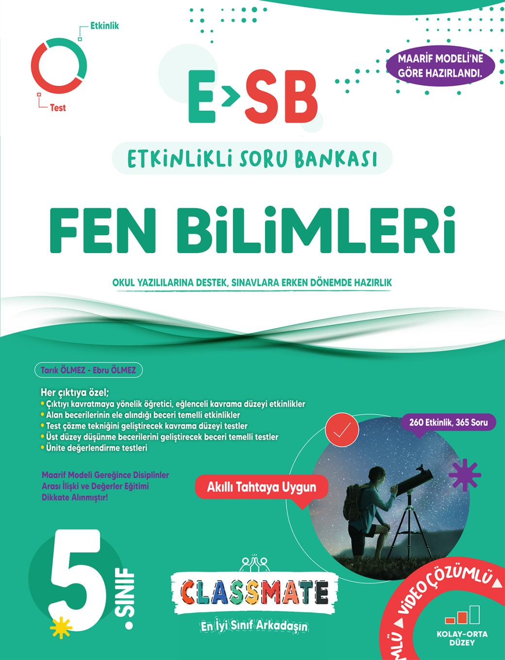 OKYANUS YAYINLARI 5. SINIF CLASSMATE FEN BİLİMLERİ ETKİNLİKLİ SORU BANKASI