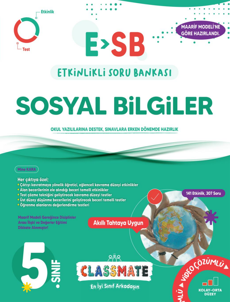 Okyanus Yayınları 5. Sınıf Classmate Sosyal Bilgiler Soru Bankası