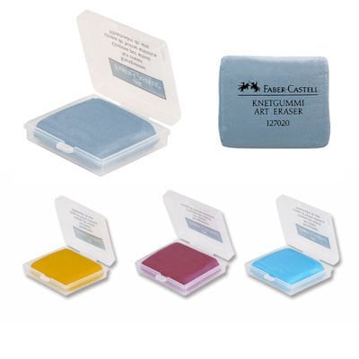 Faber-Castell Plastik Kutulu Renkli Hamur Silgi 18 adet (Paket)
