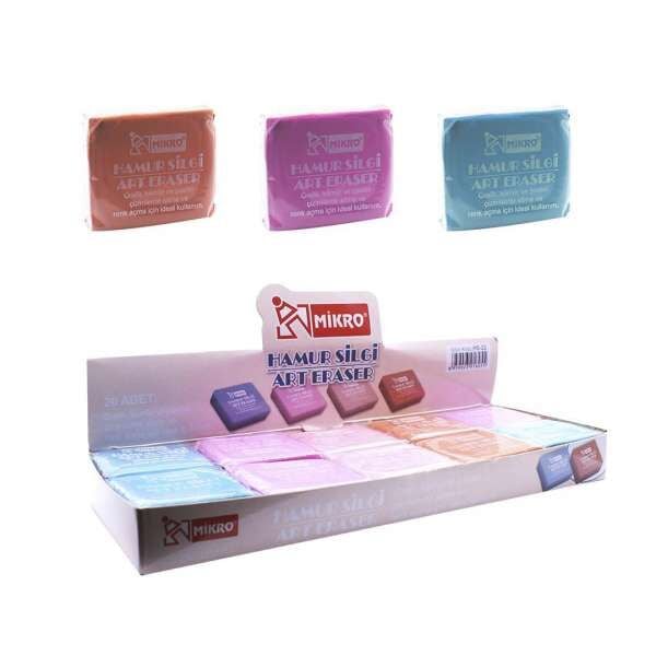 MİKRO PASTEL RENK HAMUR SİLGİ / ADET