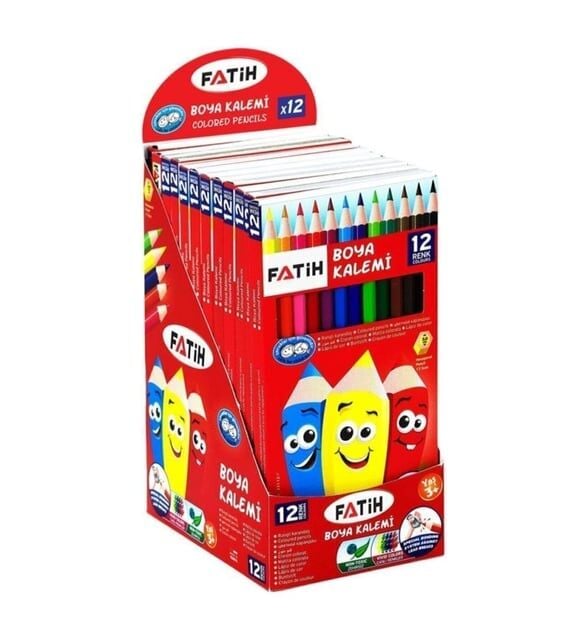 Fatih Kuru Boya Tam Boy 12 Renk / ADET