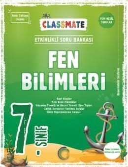 Okyanus Yayınları 7. Sınıf Classmate Fen Bilimleri Soru Bankası