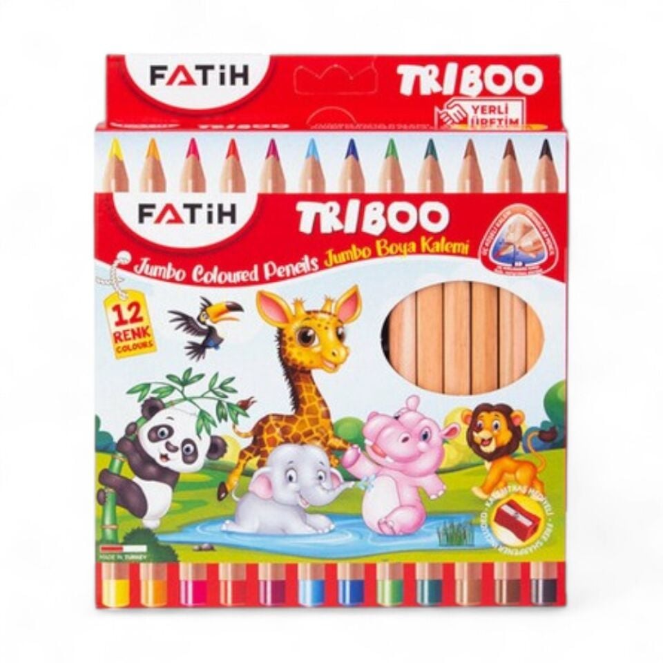 Fatih Kuru Boya Jumbo Natural Triboo 12 Renk / ADET