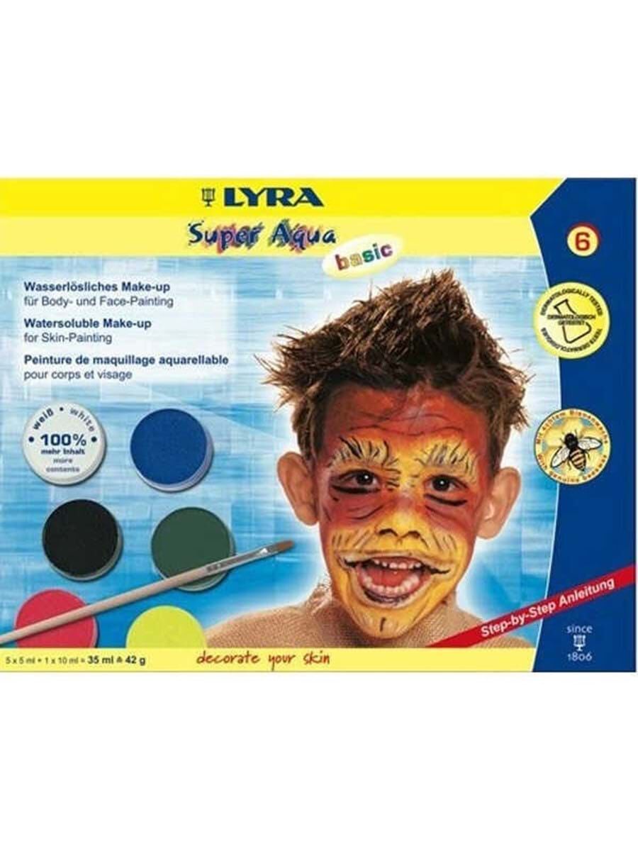 Lyra Super Aqua Yüz Boyası 6 Lı Basic