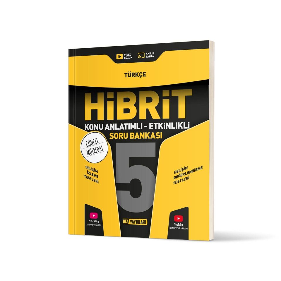Hız Yayınları 5. Sınıf Hibrit Türkçe Soru Bankası