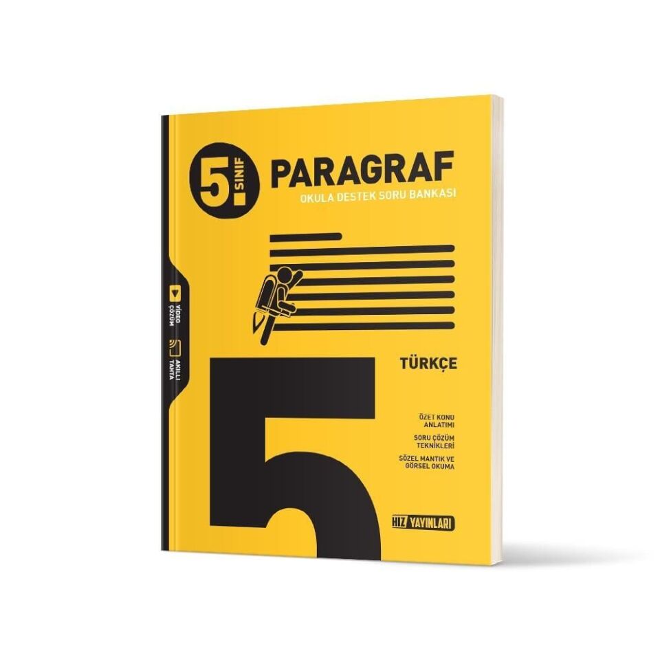 Hız Yayınları 5. Sınıf Türkçe Paragraf Soru Bankası
