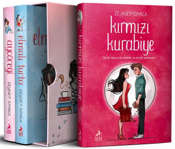 Ayçöreği Elmalı Turta Kırmızı Kurabiye Set