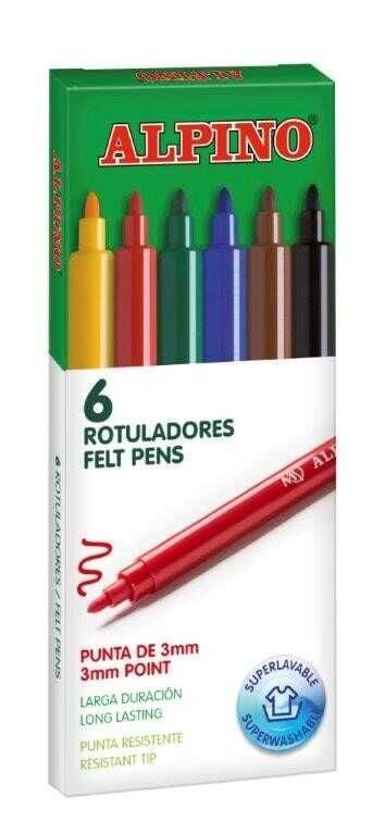 ALPİNO KEÇELİ KALEM 6 RENK