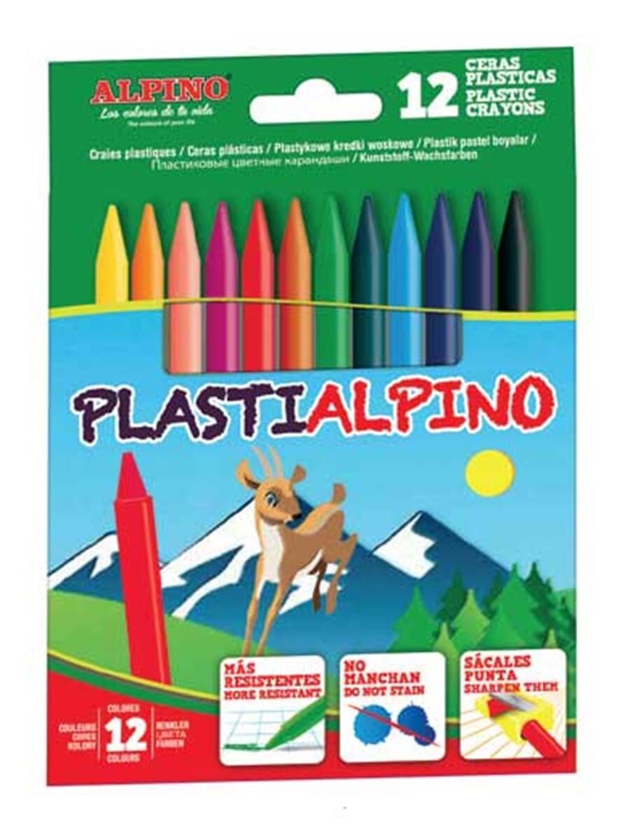 Alpino Plastıcas Mum Boya 12 Renk Adet
