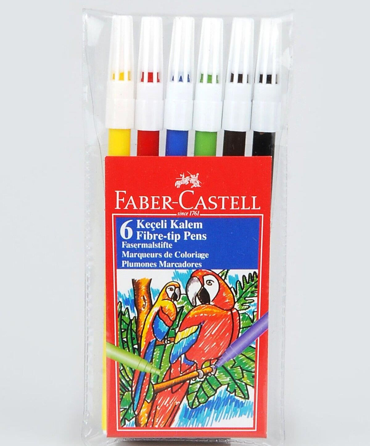 Faber-Castell Keçeli Kalem 6 Renk Yıkanabilir ADET