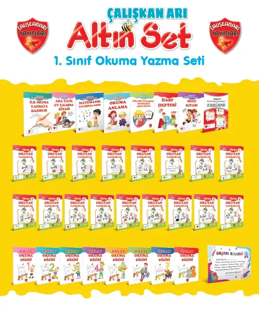 ÇALIŞKAN ARI 1 .SINIF ALTIN SET