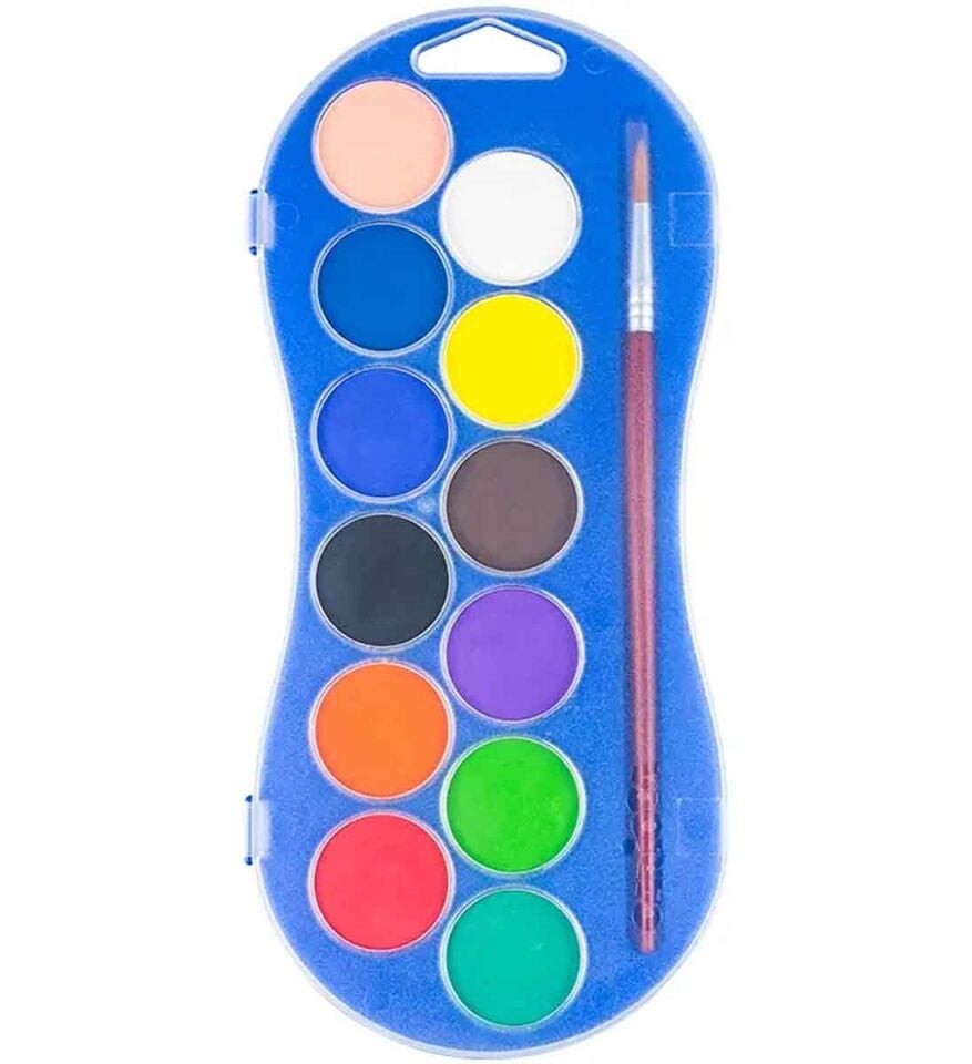 Carioca Sulu Boya 12 Renk Plastik Kutu / Adet