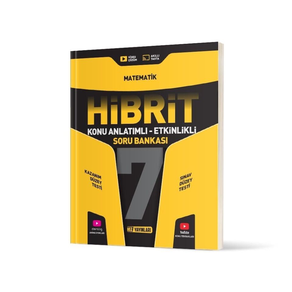 Hız Yayınları 7. Sınıf Hibrit Matematik Soru Bankası
