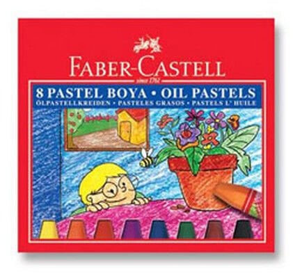 Faber-Castell Karton Kutu Pastel Boya 8 Renk ADET