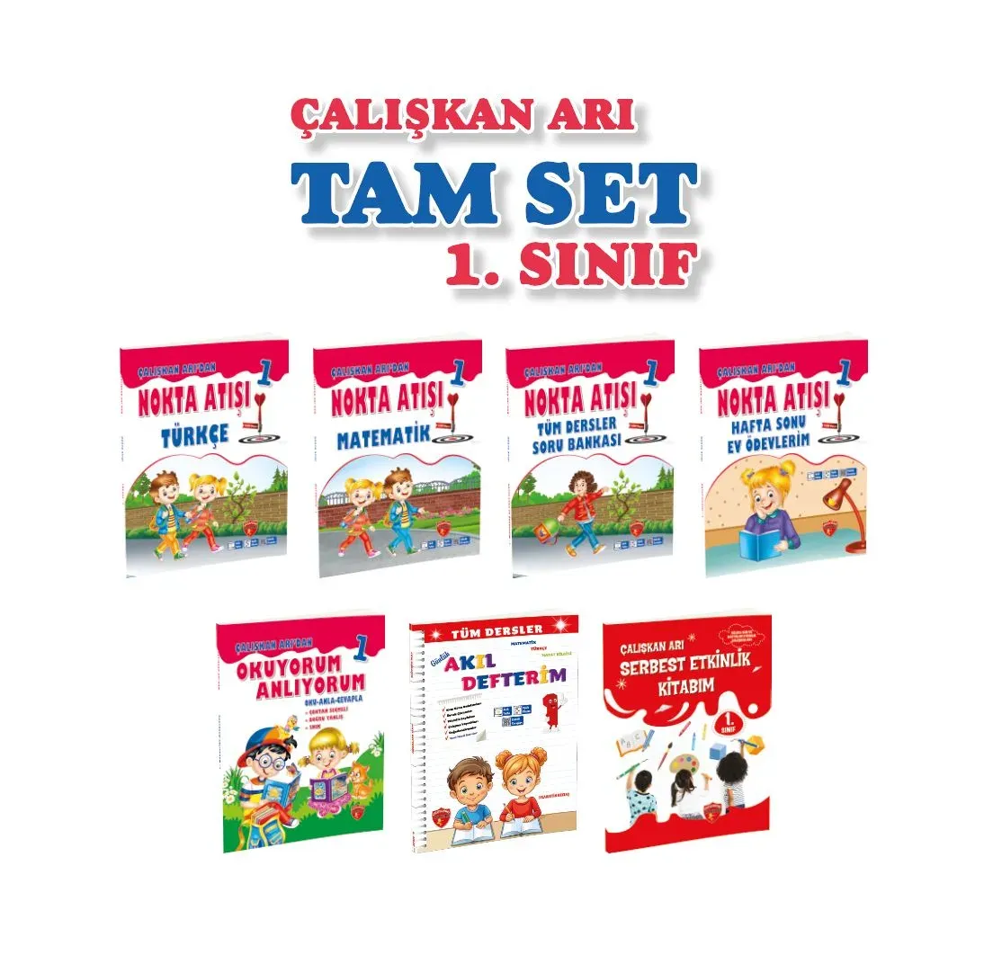 ÇALIŞKAN ARI 1.SINIF TAM SET( 7 KİTAP) 2.DÖNEM