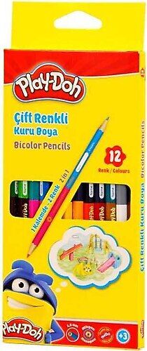 Play-Doh 12'li Kuru Boya Seti Çift Renkli 24 Renk Seçeneği ile Yaratıcı Aktiviteler İçin