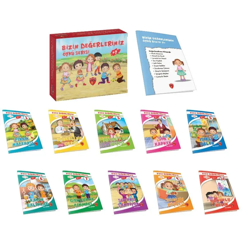 ÇALIŞKAN ARI 2. SINIF BİZİM DEĞERLERİMİZ 7+ YAŞ O. ŞİMŞEK (10 KİTAP SINAV KUTULU)