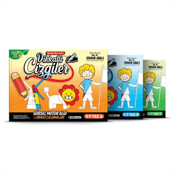 Dikkatli Çizgiler 5 7 Yaş Set