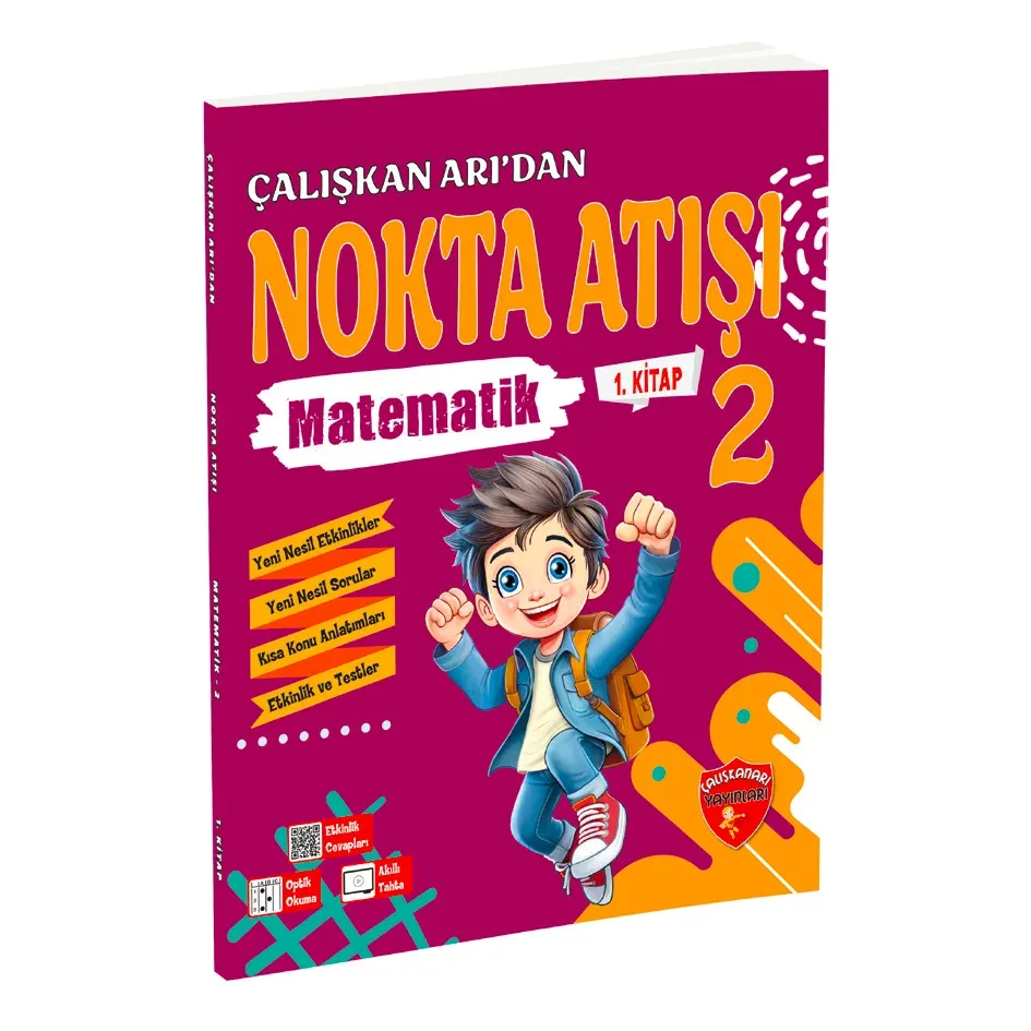 2. SINIF ÇALIŞKAN ARI İLE NOKTA ATIŞI MATEMATİK 1. KİTAP