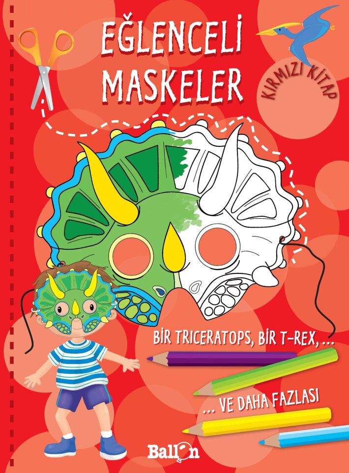 Eğlenceli Maskeler Kırmızı Kitap