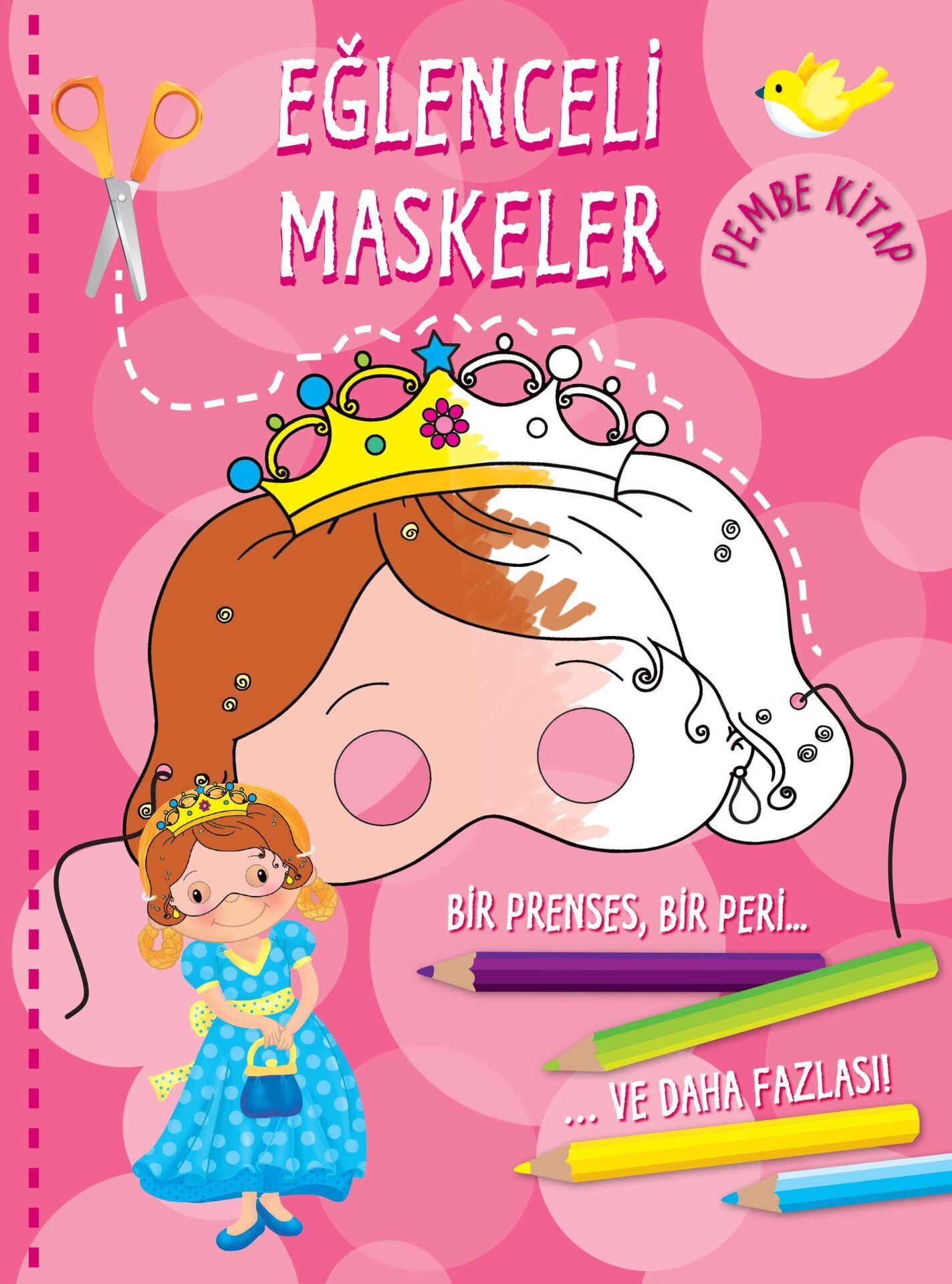 Eğlenceli Maskeler Pembe Kitap
