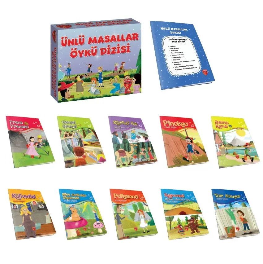 ÇALIŞKAN ARI 3.SINIF ÜNLÜ MASALLAR ÖYKÜ DİZİSİ (10 KİTAP SINAV KUTUTLU)