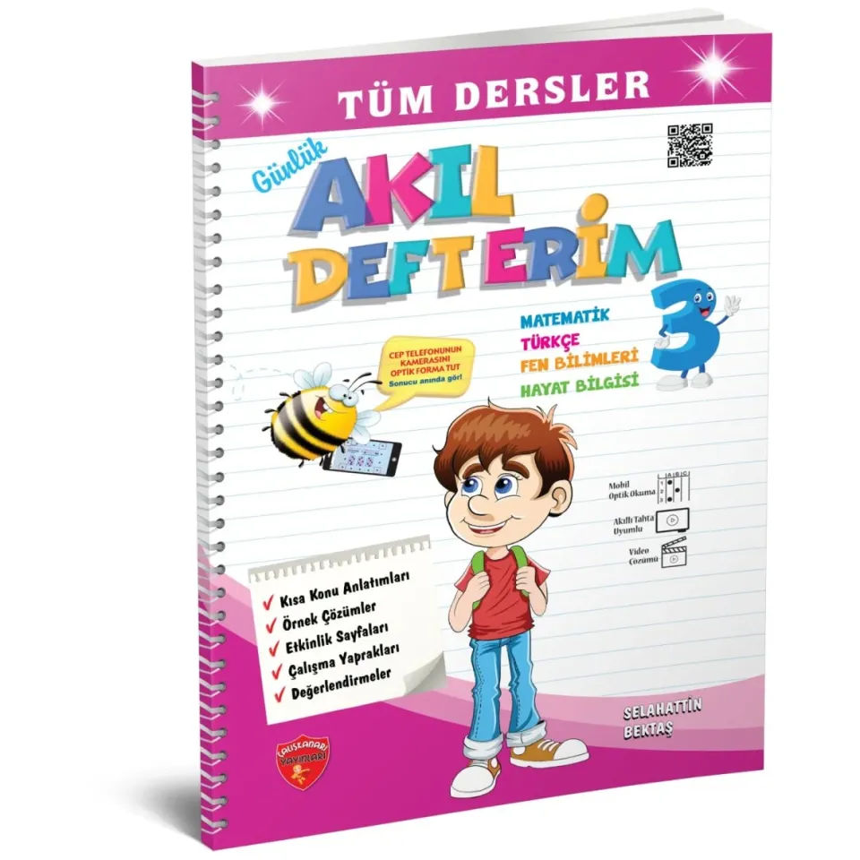 ÇALIŞKAN ARI 3.SINIF TÜM DERSLER GÜNLÜK AKIL DEFTERİM