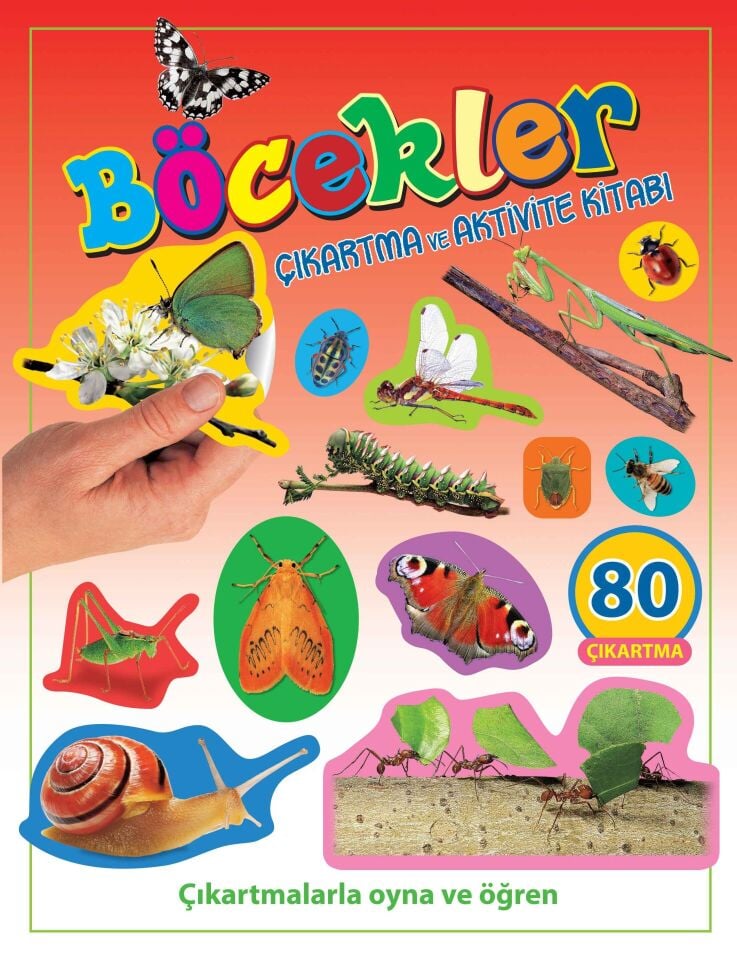 Böcekler Çıkartma ve Aktivite Kitabı