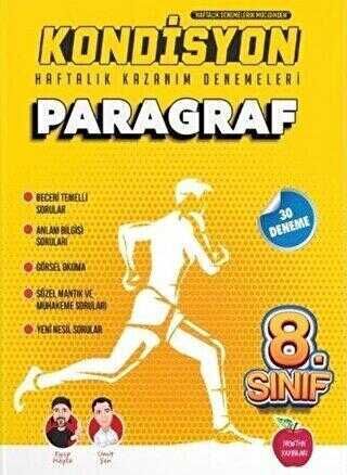 Newton Yayınları 8. Sınıf Kondisyon Paragraf Haftalık Kazanım Denemeleri 30 Hafta