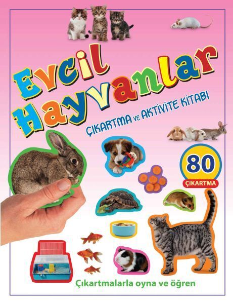 Evcil Hayvanlar Çıkartma ve Aktivite Kitabı