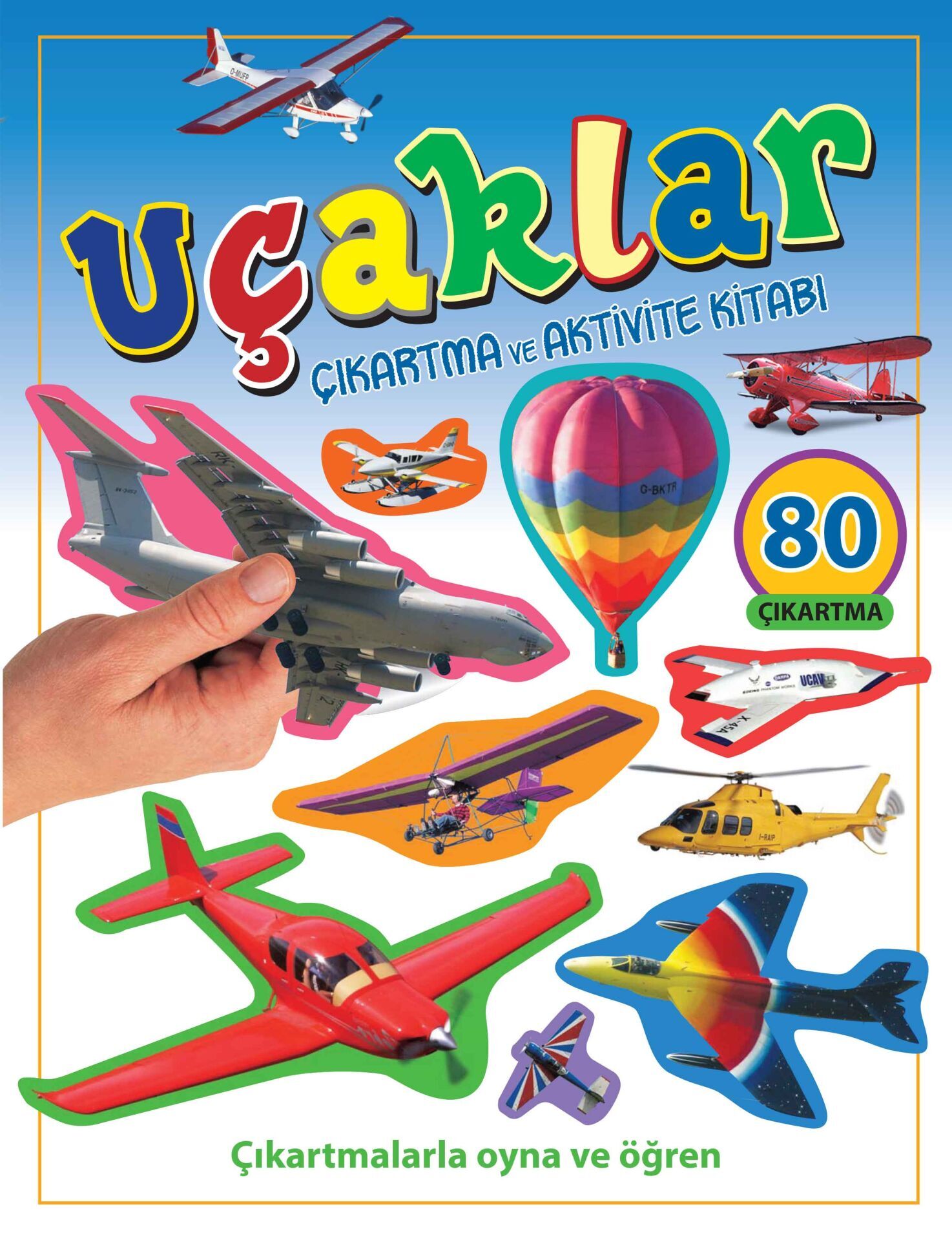 Uçaklar Çıkartma ve Aktivite Kitabı