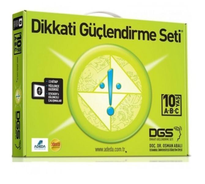 Dikkati Güçlendirme Seti 4. Sınıf 10 Yaş 3 Kitap Karton Kutu Set