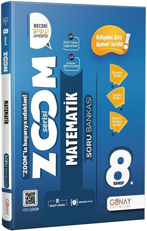 Günay Yayınları 8. Sınıf Zoom Serisi Matematik Soru Bankası