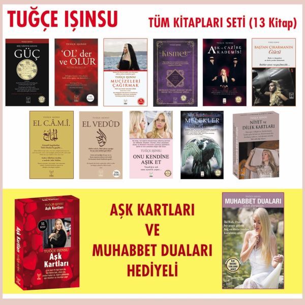 Tuğçe Işınsu Tüm Kitapları Seti 11 Kitap Aşk