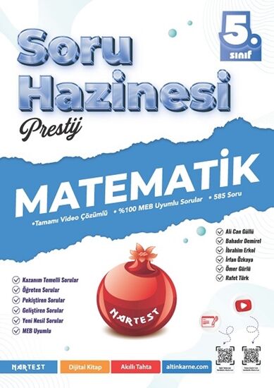 Nartest Yayınları 5. Sınıf Prestij Matematik Soru Hazinesi