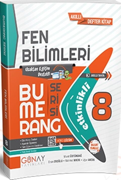 Günay Yayınları 8. Sınıf Bumerang Etkinlikli Fen Bilimleri