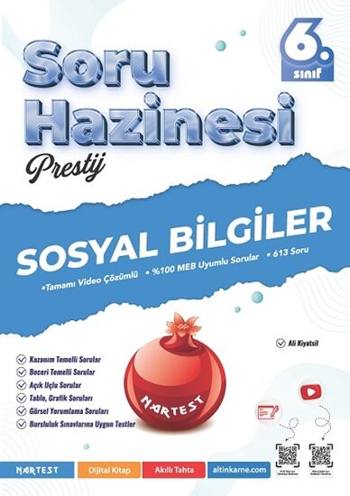 Nartest Yayınevi 6. Sınıf Prestij Sosyal Bilgiler Soru Hazinesi
